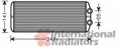 VAN WEZEL 40006311 -  Теплообменник, отопление салона